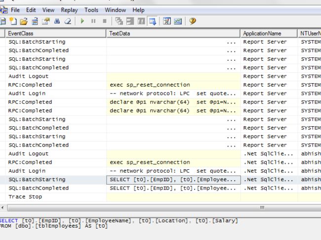 required output to the page